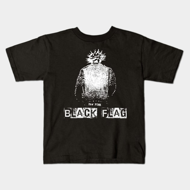 Black flag Kids T-Shirt by yudix art